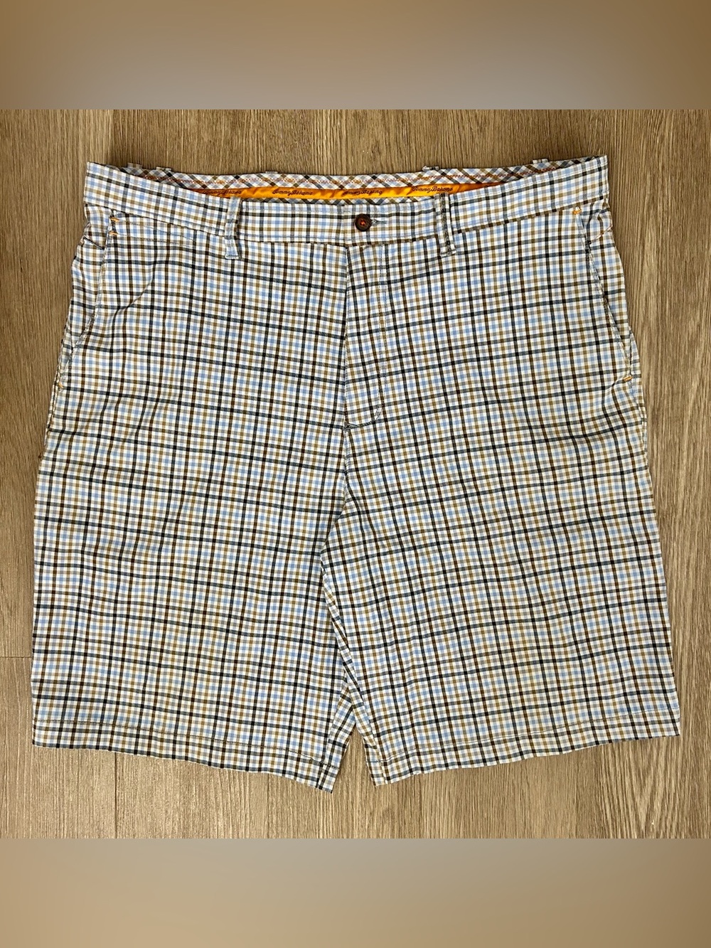 Tommy Bahama Plaid Performance Golf Shorts Mens 36